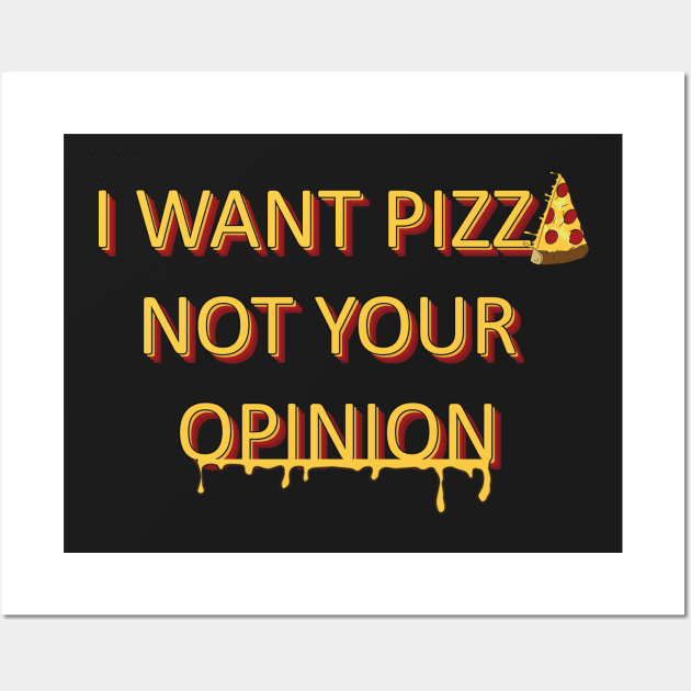 I want pizza Wall Art by Vintage Dream